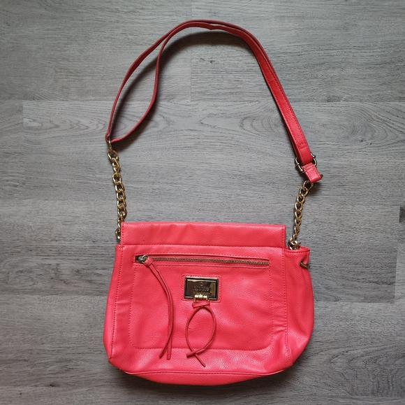 Nicole by Nicole Miller Coral Crossbody Shoulder Tote Casual Everyday Handbag - Picture 1 of 13